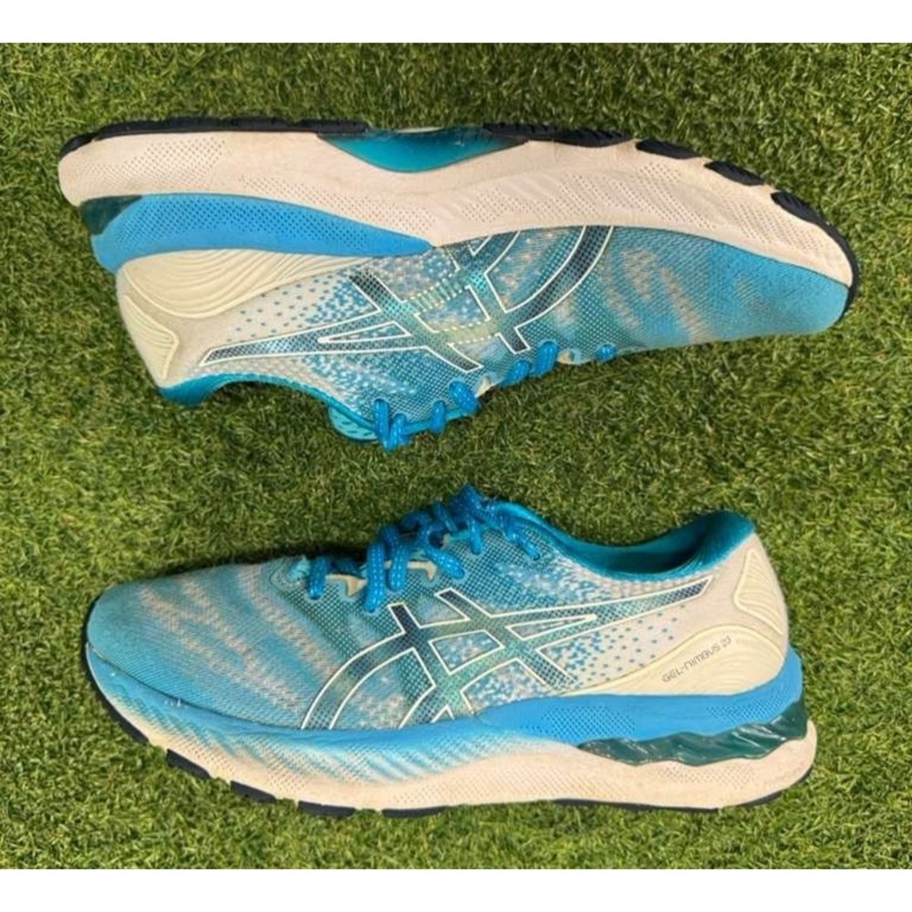 Asics Gel Nimbus 23 1012A885 Womens‎ US 8 Running Shoes Blue Athletic Sneakers - Picture 2 of 6